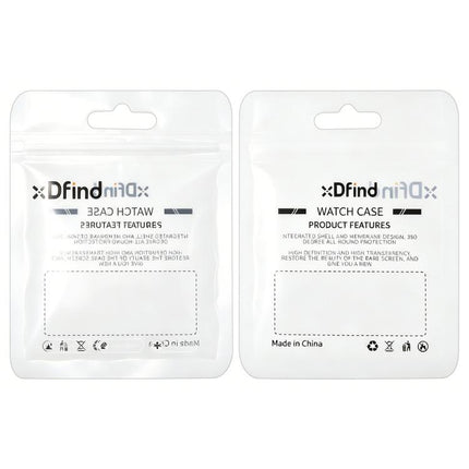 xDfind Single Row Diamond Tempered Glass Film Integrated PC Watch Case, For Apple Watch Series 44mm, For Apple Watch Series 40mm