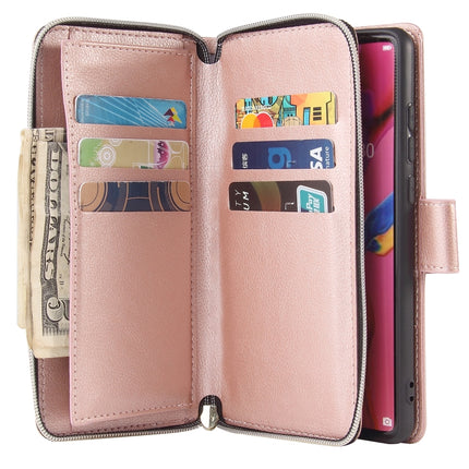 Zipper Wallet Bag Horizontal Flip PU Leather Case with Holder & 9 Card Slots & Wallet & Lanyard & Photo Frame, For Huawei P30, For Huawei P30 Lite, For Huawei P30 Pro, For Huawei P40