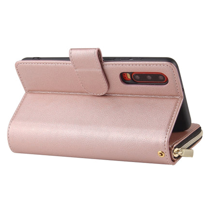 Zipper Wallet Bag Horizontal Flip PU Leather Case with Holder & 9 Card Slots & Wallet & Lanyard & Photo Frame, For Huawei P30, For Huawei P30 Lite, For Huawei P30 Pro, For Huawei P40