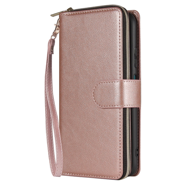 Zipper Wallet Bag Horizontal Flip PU Leather Case with Holder & 9 Card Slots & Wallet & Lanyard & Photo Frame, For Huawei P40 Lite, For Huawei P40 Pro, For Huawei P40 Pro+, For Huawei P40 Lite E