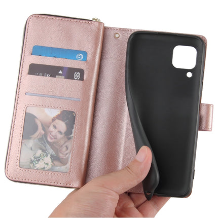Zipper Wallet Bag Horizontal Flip PU Leather Case with Holder & 9 Card Slots & Wallet & Lanyard & Photo Frame, For Huawei P40 Lite, For Huawei P40 Pro, For Huawei P40 Pro+, For Huawei P40 Lite E