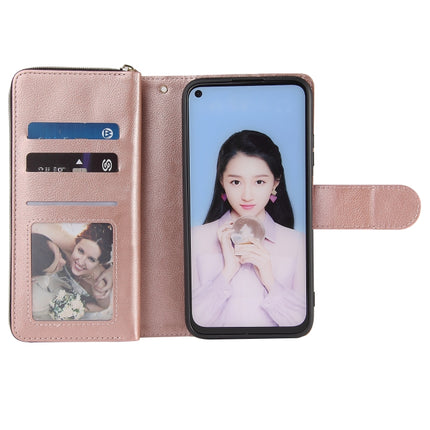 Zipper Wallet Bag Horizontal Flip PU Leather Case with Holder & 9 Card Slots & Wallet & Lanyard & Photo Frame, For Huawei P40 Lite, For Huawei P40 Pro, For Huawei P40 Pro+, For Huawei P40 Lite E