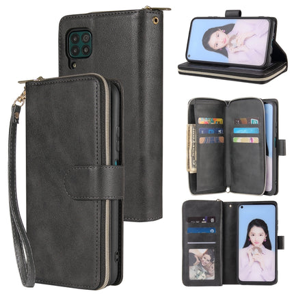 Zipper Wallet Bag Horizontal Flip PU Leather Case with Holder & 9 Card Slots & Wallet & Lanyard & Photo Frame, For Huawei P40 Lite, For Huawei P40 Pro, For Huawei P40 Pro+, For Huawei P40 Lite E