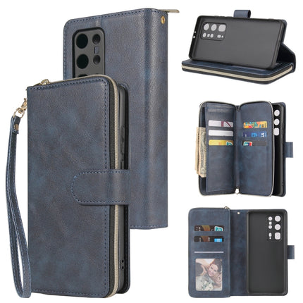 Zipper Wallet Bag Horizontal Flip PU Leather Case with Holder & 9 Card Slots & Wallet & Lanyard & Photo Frame, For Huawei P40 Lite, For Huawei P40 Pro, For Huawei P40 Pro+, For Huawei P40 Lite E