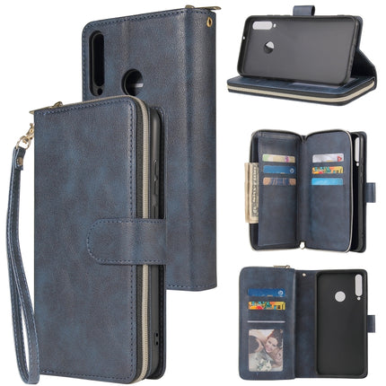 Zipper Wallet Bag Horizontal Flip PU Leather Case with Holder & 9 Card Slots & Wallet & Lanyard & Photo Frame, For Huawei P40 Lite, For Huawei P40 Pro, For Huawei P40 Pro+, For Huawei P40 Lite E