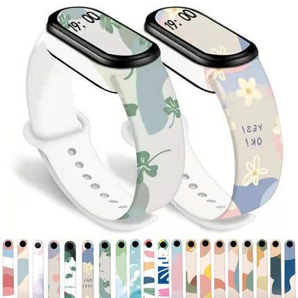 xDfind Printing Integrated Cover TPU Watch Band, For Xiaomi Smart Band 10 / 9 / 8