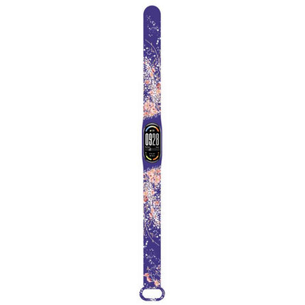 xDfind Flowers Printing Integrated Cover TPU Watch Band, For Xiaomi Smart Band 10 / 9 / 8