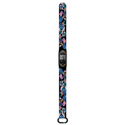 xDfind Flowers Printing Integrated Cover TPU Watch Band, For Xiaomi Smart Band 10 / 9 / 8