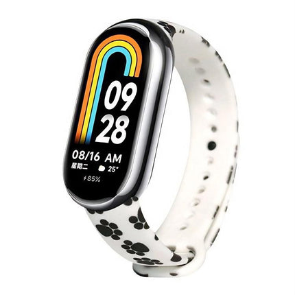 xDfind Flowers Printing TPU Watch Band, For Xiaomi Smart Band 10 / 9 / 8