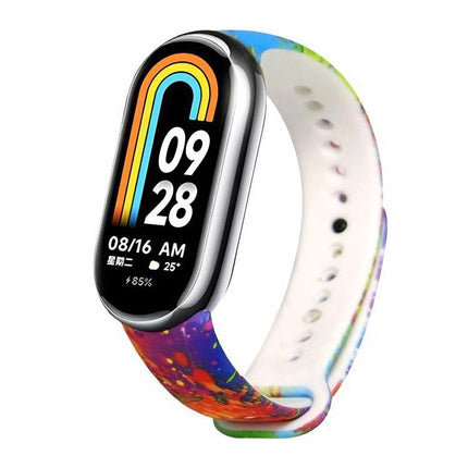 xDfind Flowers Printing TPU Watch Band, For Xiaomi Smart Band 10 / 9 / 8