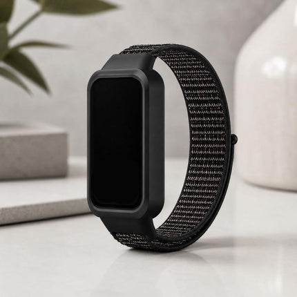 xDfind Plastic Cover Integrated Nylon Loop Watch Band, For Xiaomi Smart Band 9 Active / Redmi Band 3
