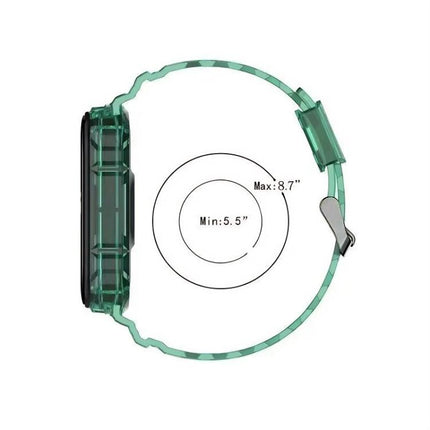xDfind Glacier Armor Integrated Cover TPU Watch Band, For Xiaomi Smart Band 10 / 9 / 8