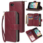 Para iPhone SE 2022 / SE 2020 / 8 / 7 / Vino tinto