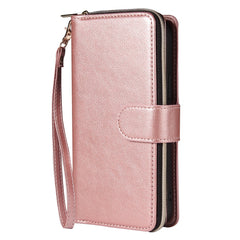 Zipper Wallet Bag Horizontal Flip PU Leather Case with Holder & 9 Card Slots & Wallet & Lanyard & Photo Frame, For iPhone 12 Pro Max, For iPhone X / XS, For iPhone XR, For iPhone XS Max