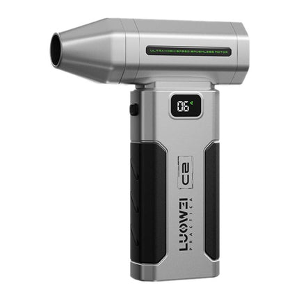 LUOWEI C2 Portable Rechargeable Ultra-High Hurricane Clean Dust Mini Jet Fan, LUOWEI C2