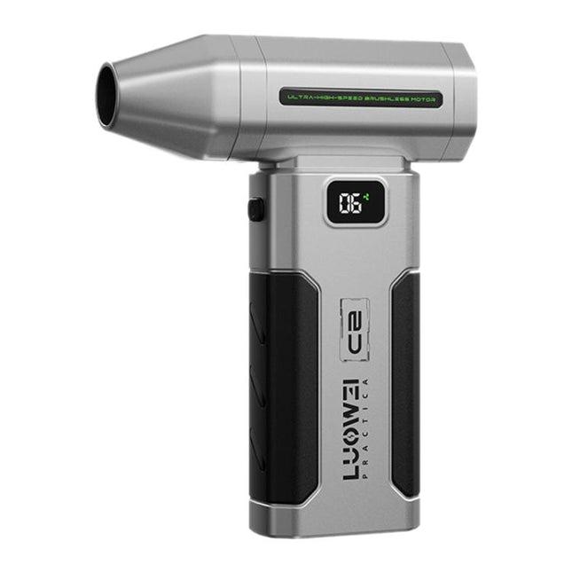 LUOWEI C2 Portable Rechargeable Ultra-High Hurricane Clean Dust Mini Jet Fan, LUOWEI C2