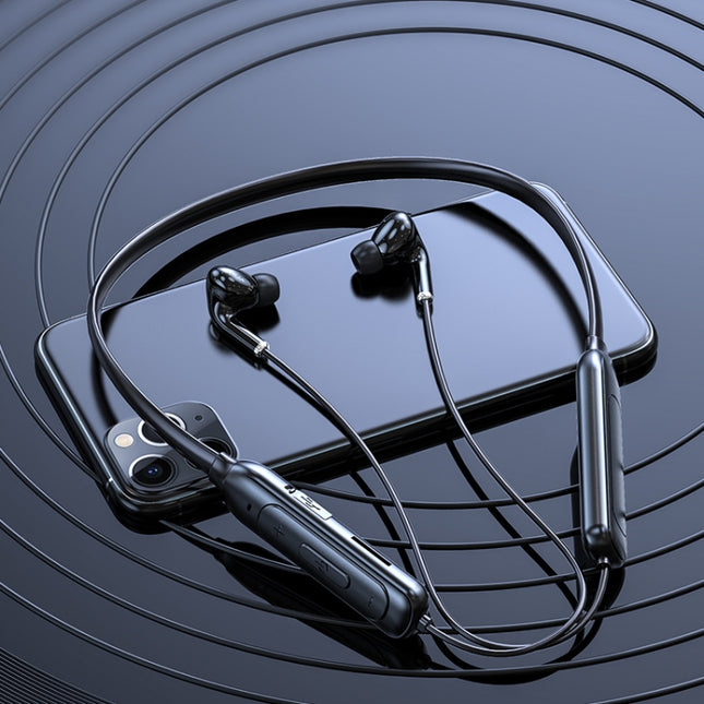 Auriculares inalámbricos con Bluetooth 5.1 y sonido envolvente M60 8D para montar en el cuello, compatibles con tarjeta TF y modo MP3