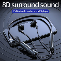 M60 8D Surround Sound Wireless Neck-mounted 5.1 Bluetooth Earphone Support TF Card MP3 Mode