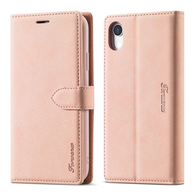 Forwenw F1 Series Matte Strong Magnetism Horizontal Flip Leather Case with Holder & Card Slots & Wallet & Photo Frame, For iPhone XR
