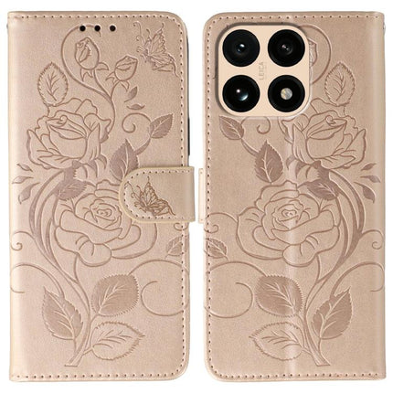 Rose Butterfly Embossed Leather Phone Case, For Xiaomi 17 Pro, For Xiaomi 17, For Xiaomi 15T Pro 5G, For Xiaomi 15T 5G