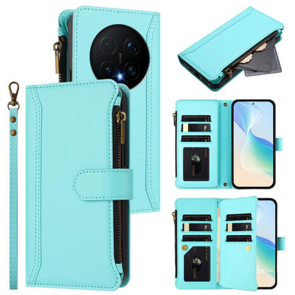 Magnetic Closure 9 Card Slots Zipper Leather Case with Hand Strap, For Honor Magic8 Pro, For Honor Magic8