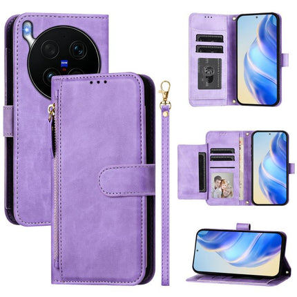 Multi-Card Slots Zipper Wallet Leather Phone Case, For vivo X300 Ultra, For vivo X300 Pro, For vivo X300