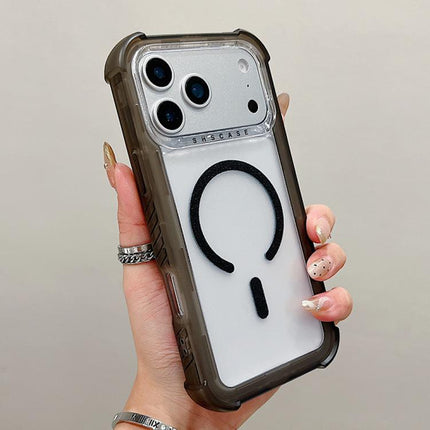 Transparent Matte TPU Hybrid PC 3-in-1 MagSafe Phone Case, For iPhone 17 Pro Max, For iPhone 17 Pro, For iPhone 17, For iPhone Air