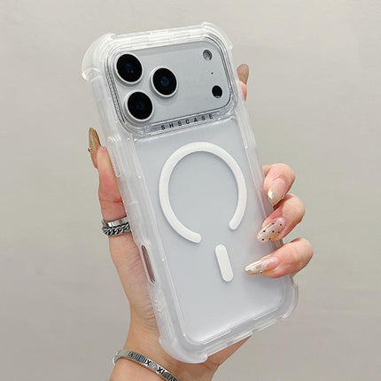 Transparent Matte TPU Hybrid PC 3-in-1 MagSafe Phone Case, For iPhone 17 Pro Max, For iPhone 17 Pro, For iPhone 17, For iPhone Air