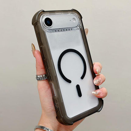 Transparent Matte TPU Hybrid PC 3-in-1 MagSafe Phone Case, For iPhone 17 Pro Max, For iPhone 17 Pro, For iPhone 17, For iPhone Air