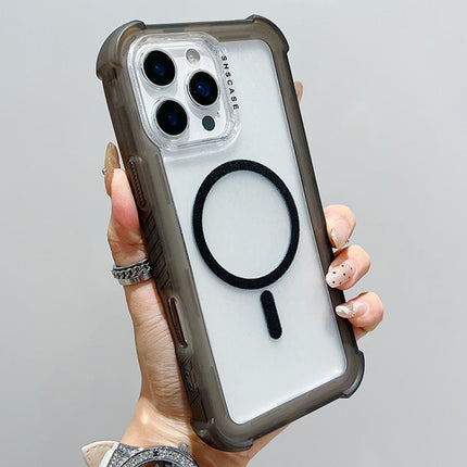 Transparent Matte TPU Hybrid PC 3-in-1 MagSafe Phone Case, For iPhone 16 Pro Max, For iPhone 16 Pro, For iPhone 16 Plus, For iPhone 16