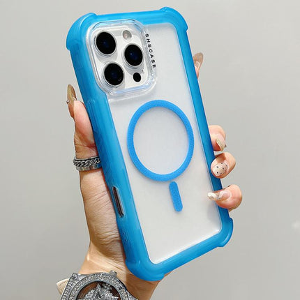 Transparent Matte TPU Hybrid PC 3-in-1 MagSafe Phone Case, For iPhone 16 Pro Max, For iPhone 16 Pro, For iPhone 16 Plus, For iPhone 16