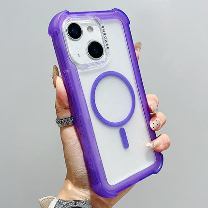 Transparent Matte TPU Hybrid PC 3-in-1 MagSafe Phone Case, For iPhone 15 Pro Max, For iPhone 15 Pro, For iPhone 15 Plus, For iPhone 15