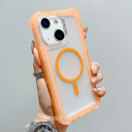 Transparent Matte TPU Hybrid PC 3-in-1 MagSafe Phone Case, For iPhone 15 Pro Max, For iPhone 15 Pro, For iPhone 15 Plus, For iPhone 15