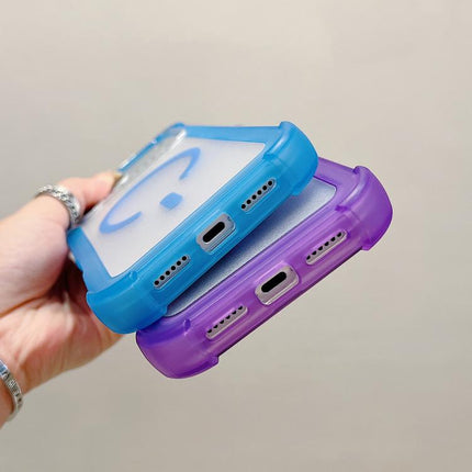 Transparent Matte TPU Hybrid PC 3-in-1 MagSafe Phone Case, For iPhone 16 Pro Max, For iPhone 16 Pro, For iPhone 16 Plus, For iPhone 16