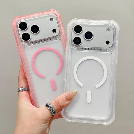 Transparent Matte TPU Hybrid PC 3-in-1 MagSafe Phone Case, For iPhone 17 Pro Max, For iPhone 17 Pro, For iPhone 17, For iPhone Air