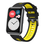 For Huawei Watch Fit New / Black+Yellow