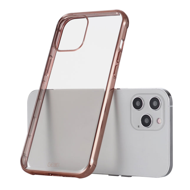GEBEI Plating TPU Shockproof Protective Case, For iPhone 12 / 12 Pro, For iPhone 12 Pro Max