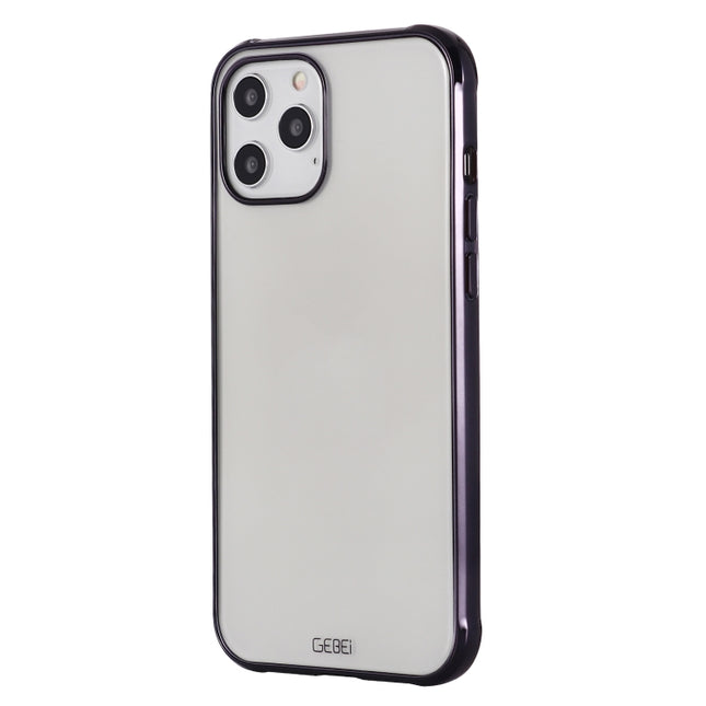 GEBEI Plating TPU Shockproof Protective Case, For iPhone 12 / 12 Pro, For iPhone 12 Pro Max