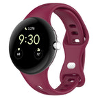 For Google Pixel Watch 4 / 3 / 2 / 1 41mm / Wine Red