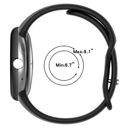 xDfind Small Waist Butterfly Buckle Silicone Watch Band, For Google Pixel Watch 4 / 3 / 2 / 1 41mm