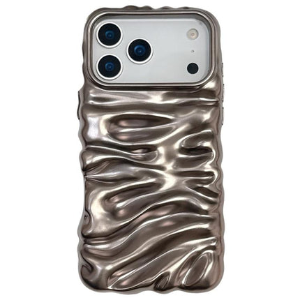 Cream Texture Electroplating TPU Full Coverage Phone Case, For iPhone 17 Pro Max, For iPhone 17 Pro