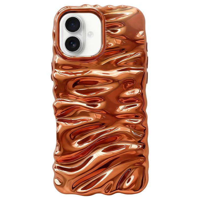 Cream Texture Electroplating TPU Full Coverage Phone Case, For iPhone 17, For iPhone 16 Pro Max