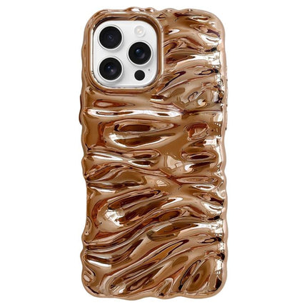 Cream Texture Electroplating TPU Full Coverage Phone Case, For iPhone 16 Pro, For iPhone 16