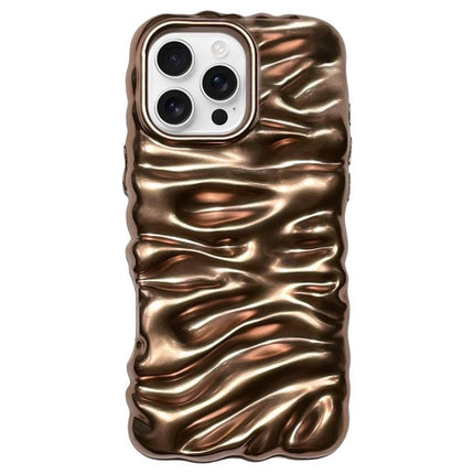 Cream Texture Electroplating TPU Full Coverage Phone Case, For iPhone 16 Pro, For iPhone 16