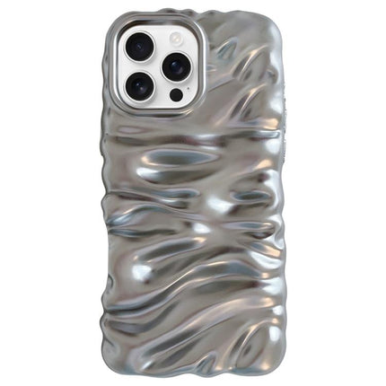 Cream Texture Electroplating TPU Full Coverage Phone Case, For iPhone 16 Pro, For iPhone 16