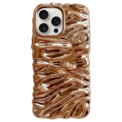 Cream Texture Electroplating TPU Full Coverage Phone Case, For iPhone 15 Pro Max, For iPhone 15 Pro