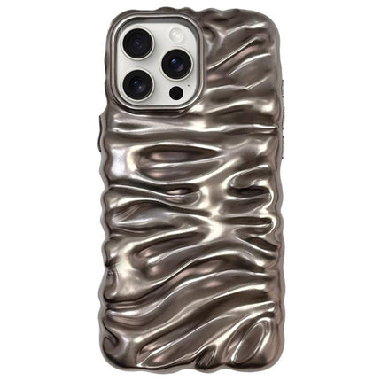 Cream Texture Electroplating TPU Full Coverage Phone Case, For iPhone 15 Pro Max, For iPhone 15 Pro