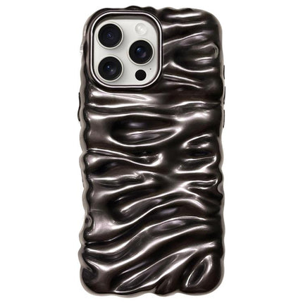Cream Texture Electroplating TPU Full Coverage Phone Case, For iPhone 15 Pro Max, For iPhone 15 Pro