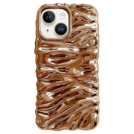 Cream Texture Electroplating TPU Full Coverage Phone Case, For iPhone 15 Plus, For iPhone 15