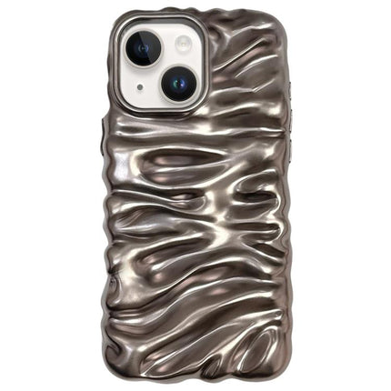 Cream Texture Electroplating TPU Full Coverage Phone Case, For iPhone 15 Plus, For iPhone 15